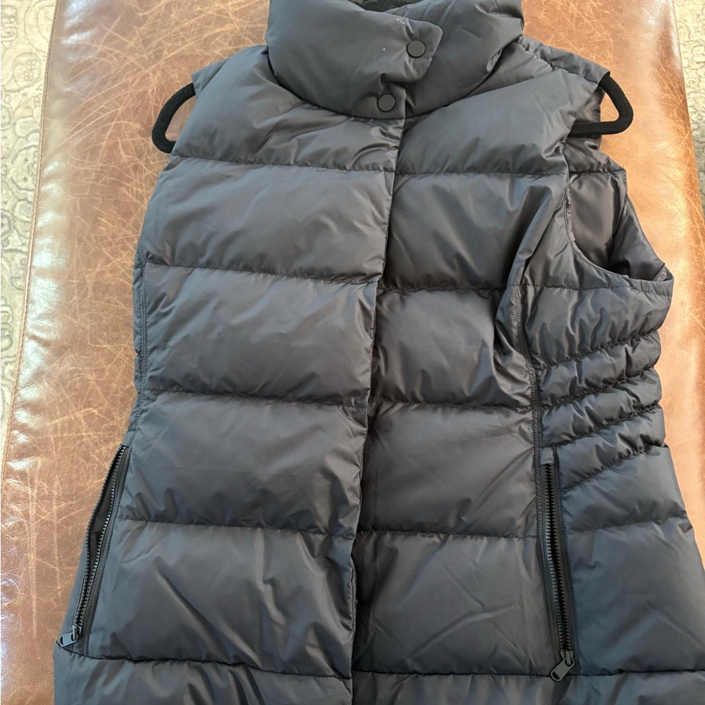 Athleta Black Quilted Vest